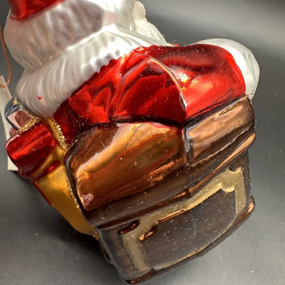 Kurt Adler Polonaise Santa On‎ Goose Sled GP479 Christmas Ornament 5.5